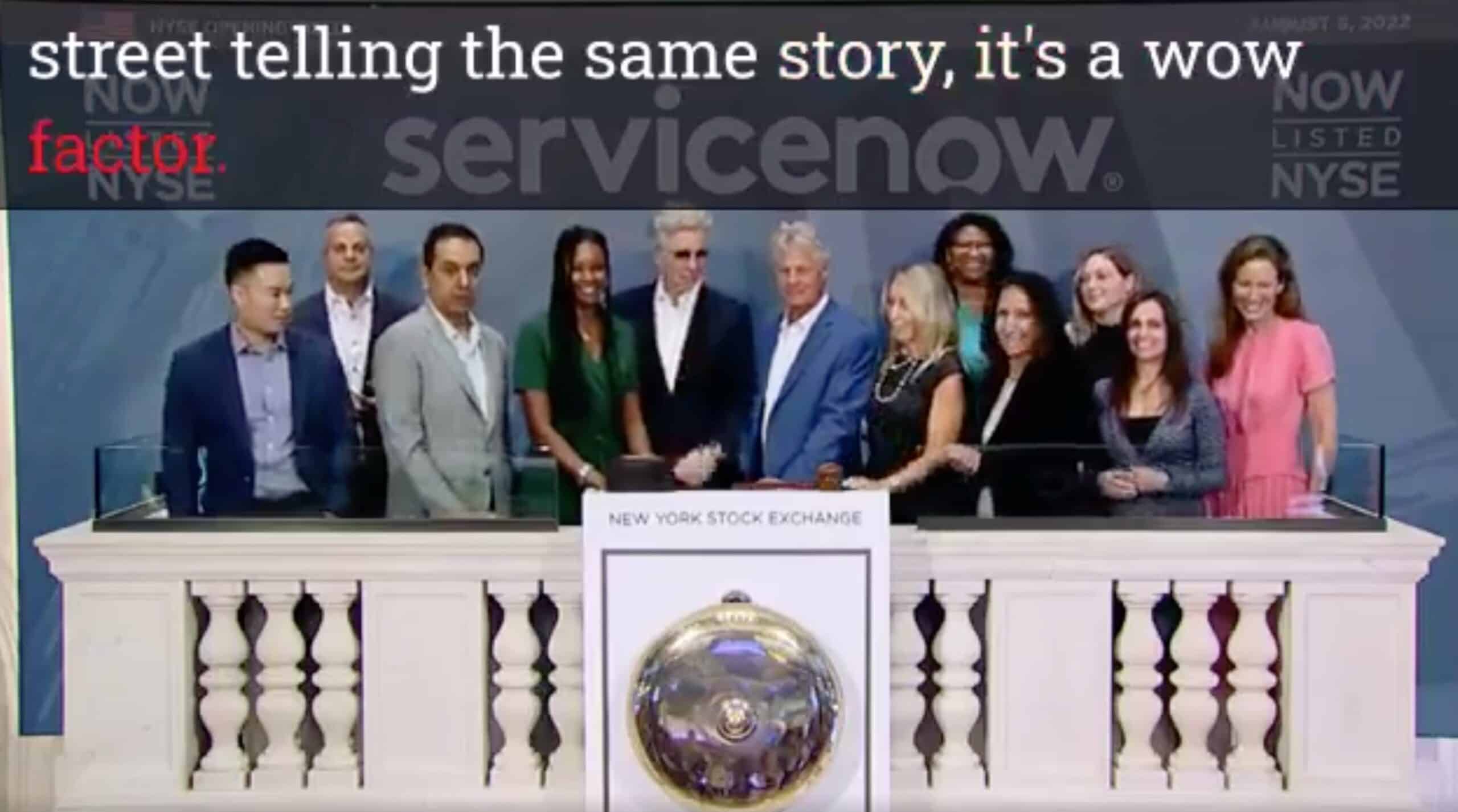 CEO to Wall Street: ServiceNow's Partners + AI = 'Wow Factor'